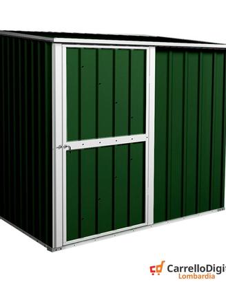 Casetta prefabbricata acciaio 174x100 verde scuro