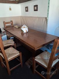 tavolo fratino con sedie