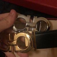 Cintura ferragamo oro argento