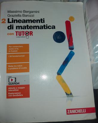 libro scolastico "Lineamenti di matematica "