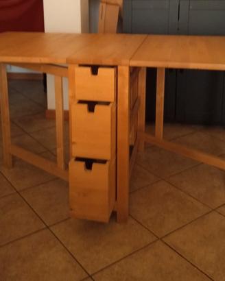 Tavolo a ribalta Norden Ikea betulla