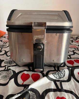 Top case bauletto in alluminio ducati scrambler