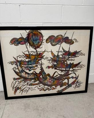 Quadro Balinese Originale 130×100 Batik