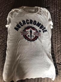 T-shirt Abercrombie bianca tg XS NUOVA