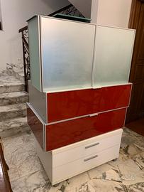 Pensili + mobile tv + cassettiera