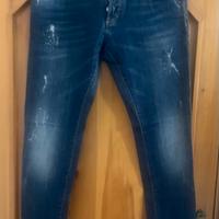 Dsquared jeans uomo blu tg 52