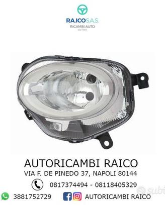 Faro Fanale Proiettore Inferiore Fiat 500 dal 2015