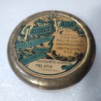 ANTICA SCATOLA PASTIGLIE VALDA OGGETTO RARO 