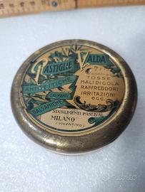 ANTICA SCATOLA PASTIGLIE VALDA OGGETTO RARO 