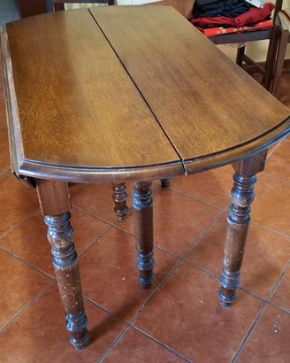 TAVOLO ARTE POVERA NOCE ALLUNGABILE