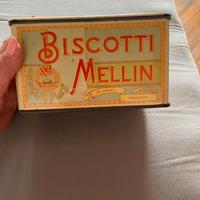 Scatola oroginale anni 60 biscotti Mellin