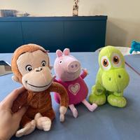 Peluches George, Peppa pig e Arlo