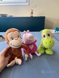 Peluches George, Peppa pig e Arlo