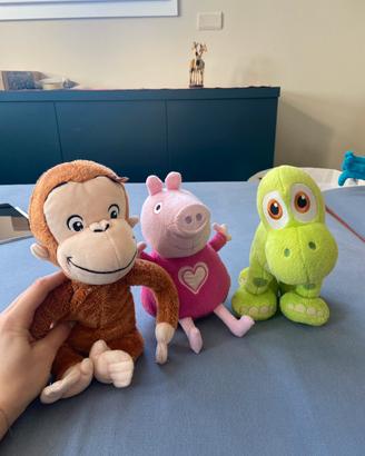 Peluches George, Peppa pig e Arlo