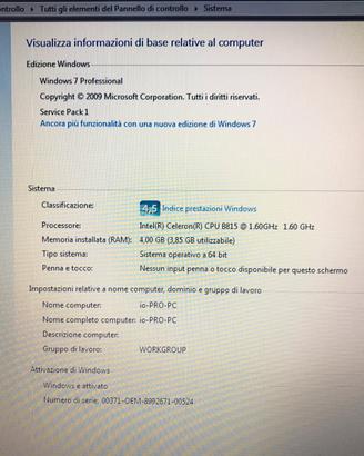Computer Compaq Presario CQ57 Windows 7