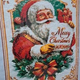 quadro tela ricamata a punto croce misura 40 x 50