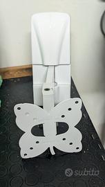 Staffa bianca Meliconi per tv