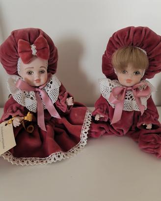 Bambola da collezione in porcellana 