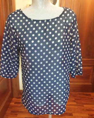 Lotto Donna Estate Navy: Pantalone Bianco + Blusa