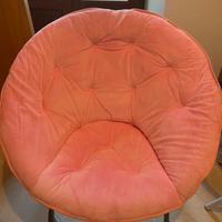 Sedia rosa  in tessuto apri e chiudi