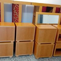 4 PANCHE IN LEGNO ROBUSTO, E Comodini +Altro