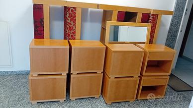 4 PANCHE IN LEGNO ROBUSTO, E Comodini +Altro
