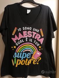T-shirt "sono una maestra" 