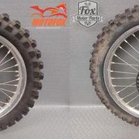 COPPIA RUOTE KAWASAKI KXF CERCHI 21-19