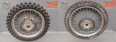 COPPIA RUOTE KAWASAKI KXF CERCHI 21-19