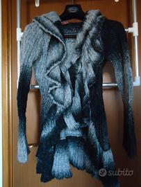Maglie grigio donna lana e viscosa