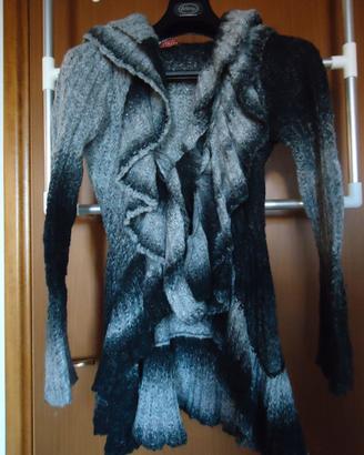 Maglie grigio donna lana e viscosa