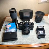 SET ATTREZZATURA FOTOGRAFICA ANALOGICA FUJCA