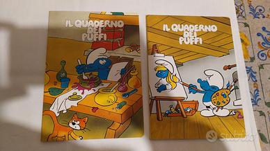 puffi smurfs quadernini vintage anni 80 peyo 