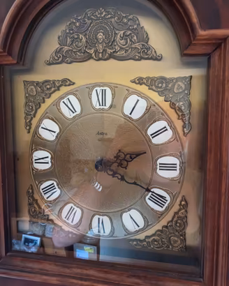 OROLOGIO IN LEGNO A COLONNA A PENDOLO
