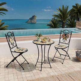 Set bistrot con tavolo rotondo 60 cm e 2 sedie