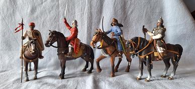 Cavalieri medievali in piombo