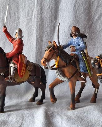 Cavalieri medievali in piombo