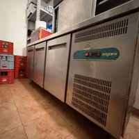 Banco frigo Aspes 3 porte acciaio inox 179 cm