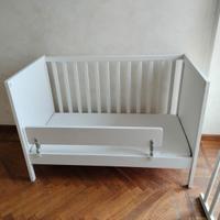 2 lettini IKEA bimbo bianchi 60x120