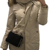 Woolrich beige originale con pelliccia