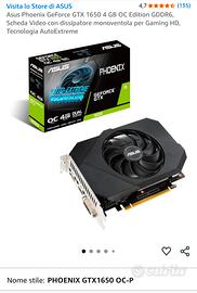 scheda video Asus GTX 1650 
