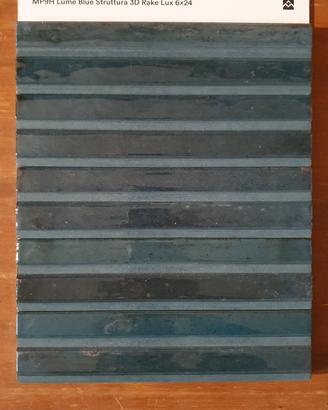 piastrella Marazzi Lume Blue Struttura 3D Rake Lux