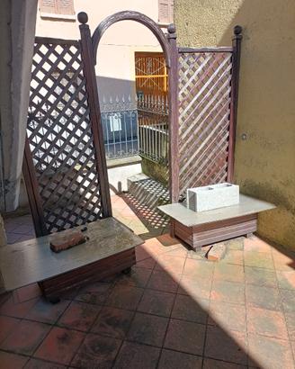 Struttura a pannello per piante rampicanti