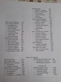 Folder filatelici con serigrafie ,cofanetti  