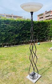 Lampada da terra - Piantana in ferro battuto