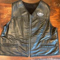 Gilet moto con patch harley davidson tg L