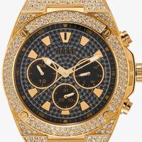 Orologio guess placcato in oro con diamanti