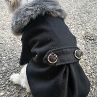 Cappottino nero per  cane taglia piccola 