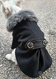 Cappottino nero per  cane taglia piccola 