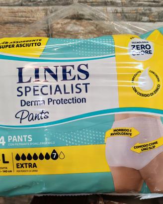 8 pacchi Panni a mutanda Lines Specialist Derma P